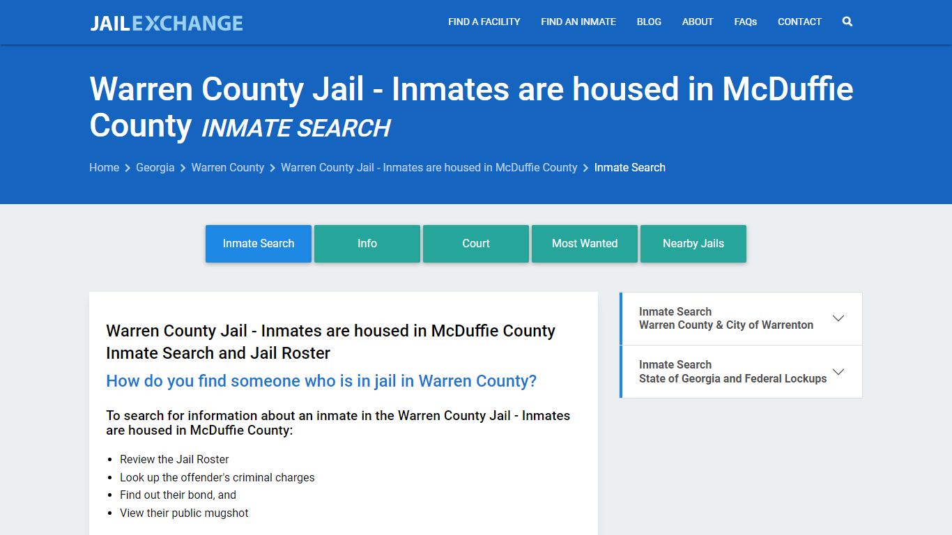Inmate Search: Roster & Mugshots - Warren County Jail - Inmates are ...