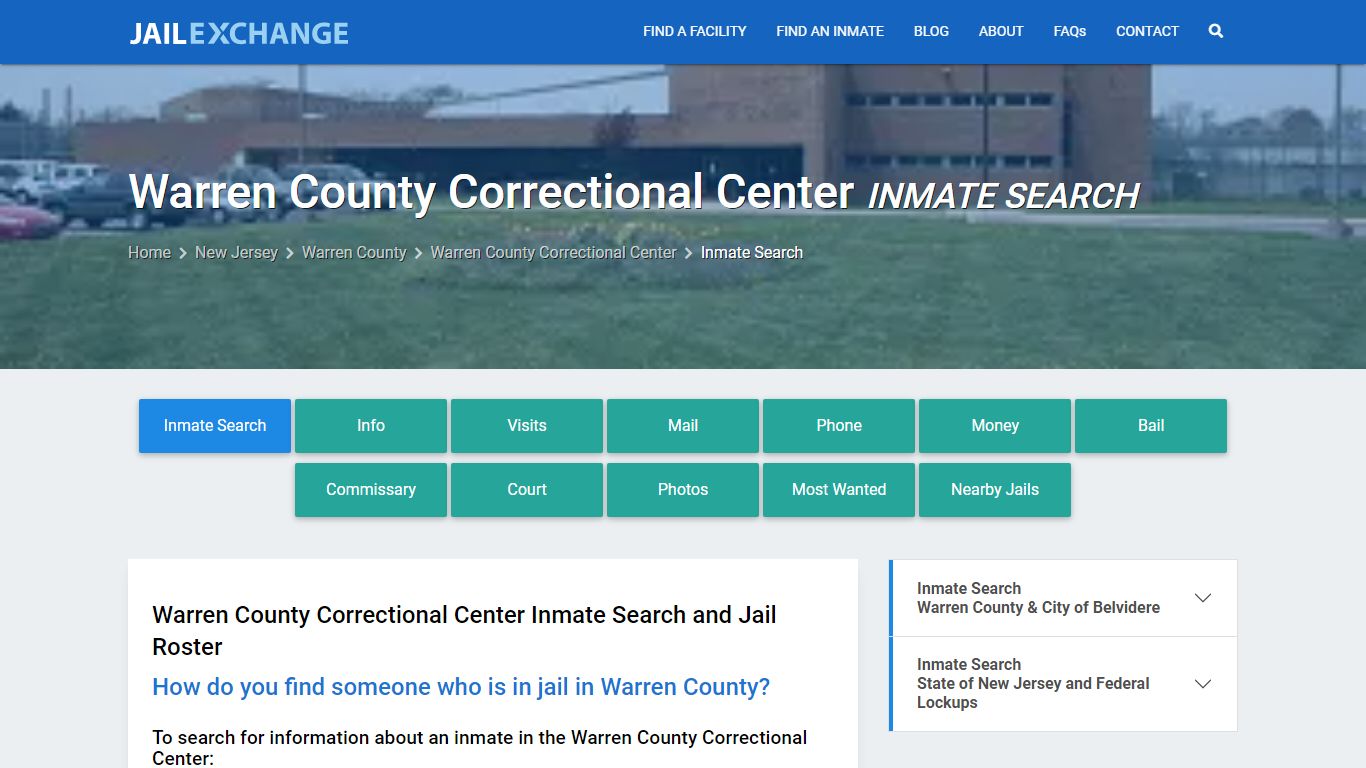 Warren County Correctional Center Inmate Search - Jail Exchange