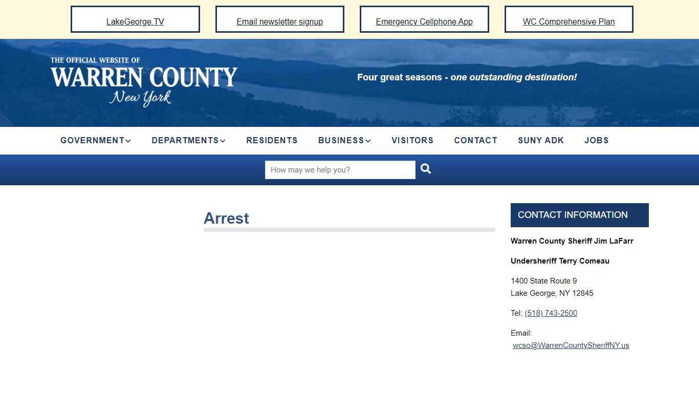 Arrest | Warren County
