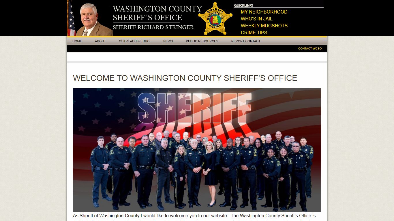 Welcome to Washington County Sheriff’s Office