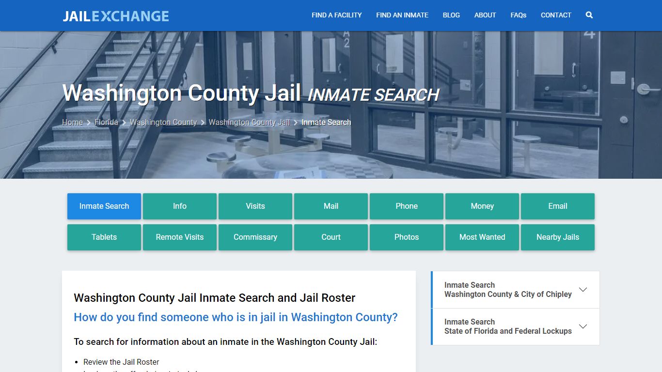 Inmate Search: Roster & Mugshots - Washington County Jail, FL