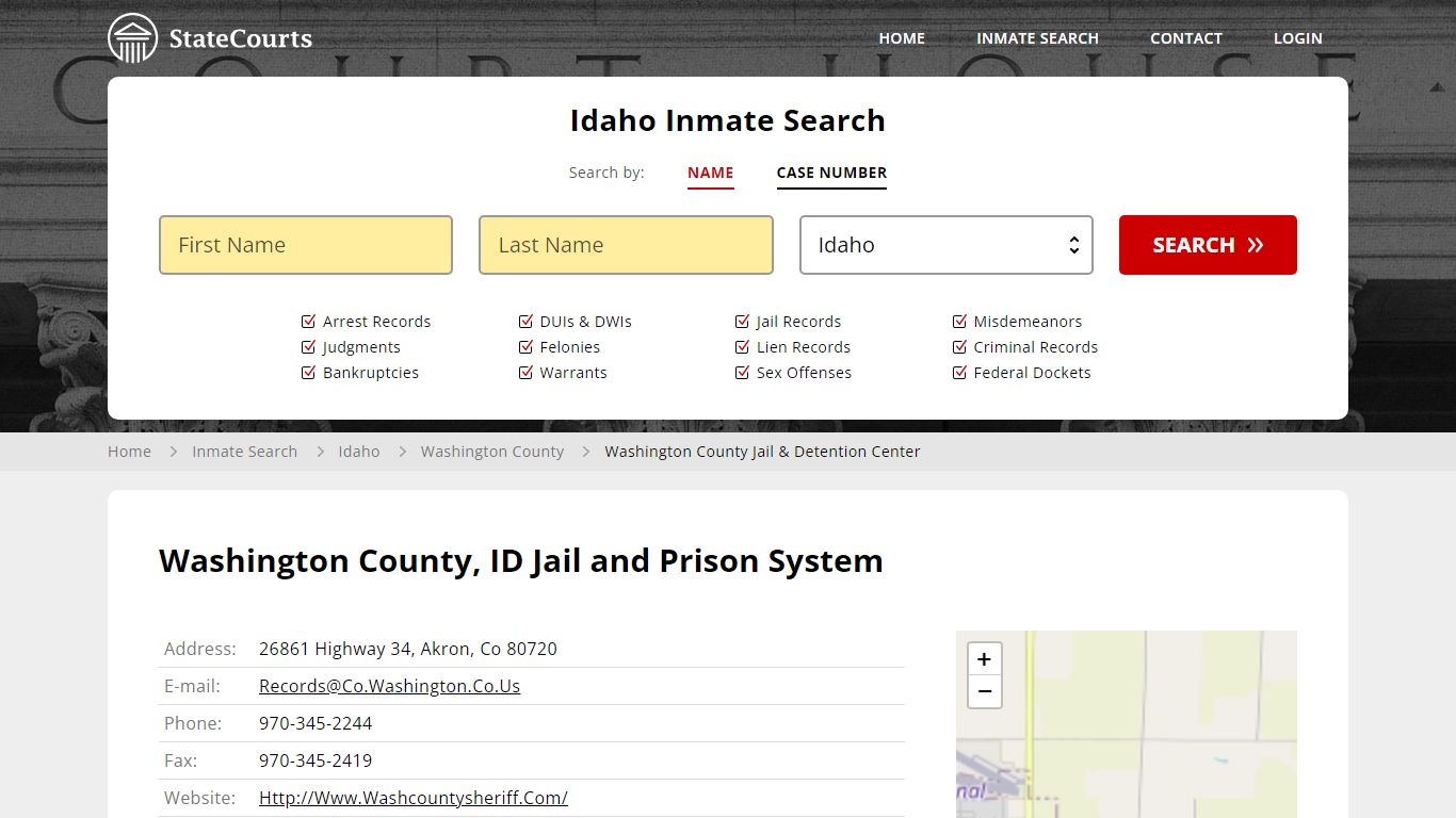 Washington County Jail & Detention Center Inmate Records Search, Idaho ...