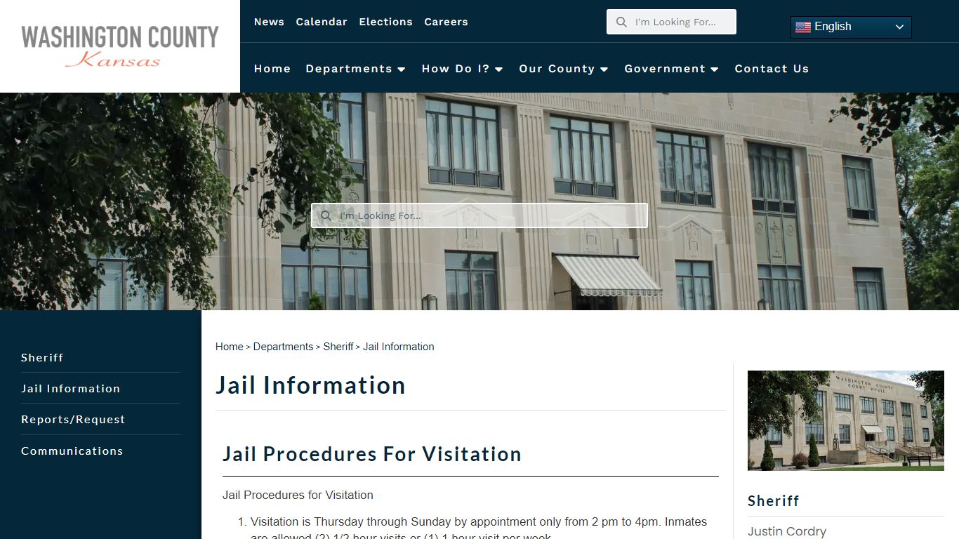 Jail Information - Washington County