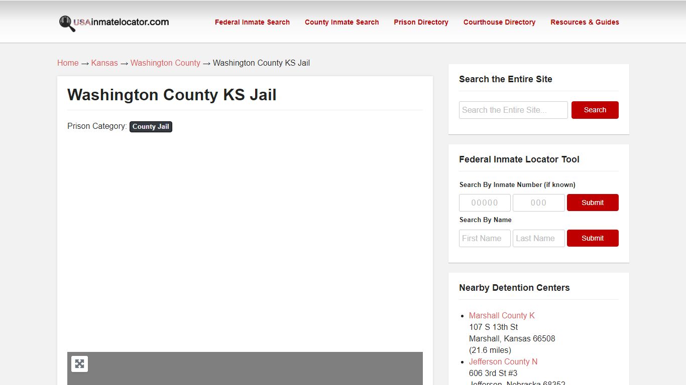 Washington County KS Jail | USA Inmate Locator