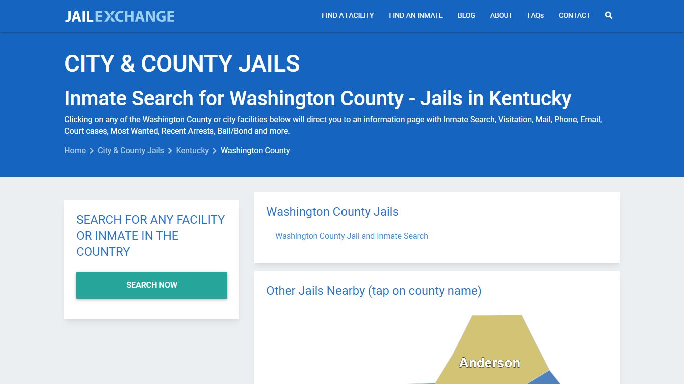 Inmate Search for Washington County | Jails in Kentucky - Jail Exchange
