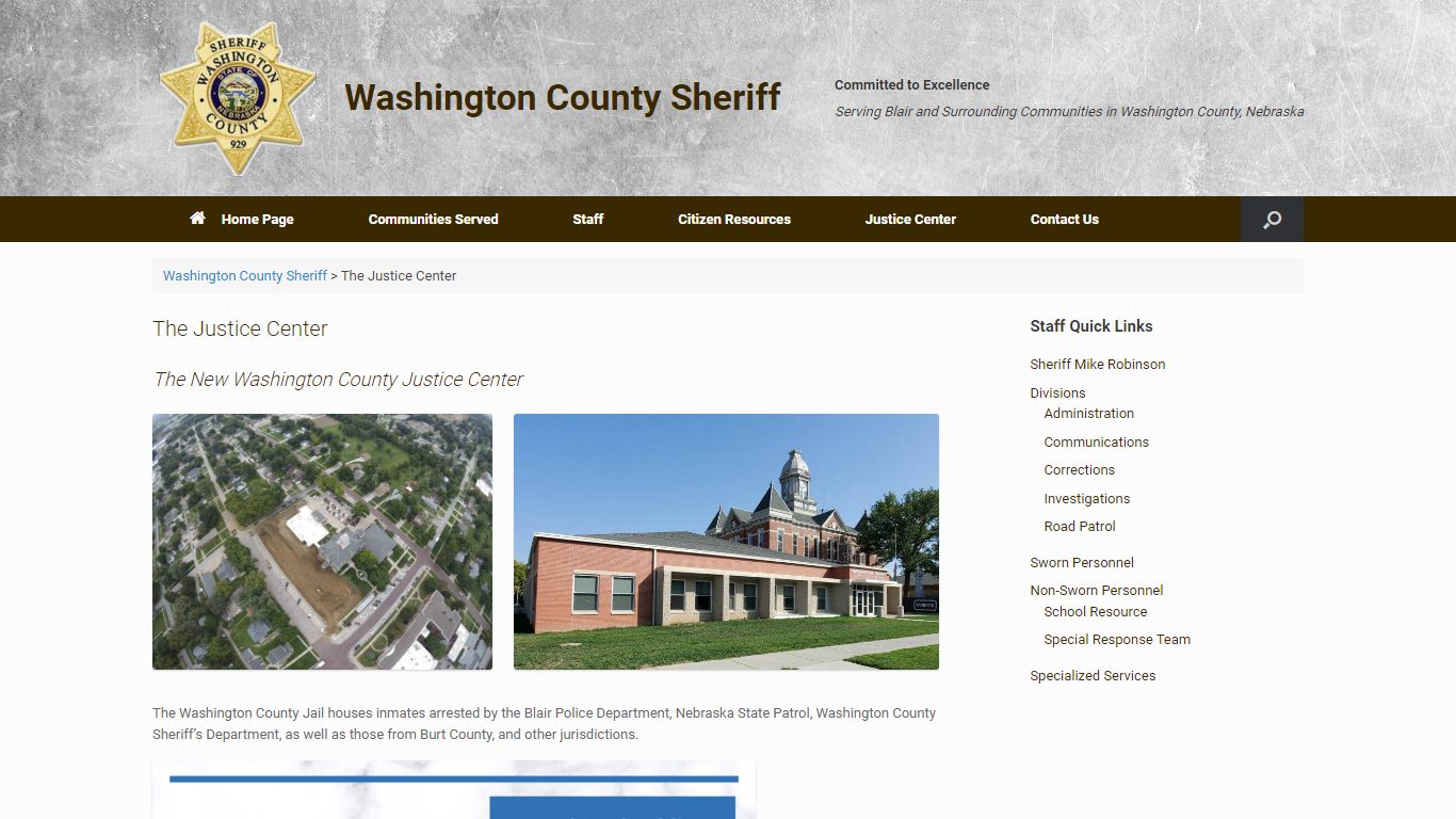 The Justice Center – Washington County Sheriff
