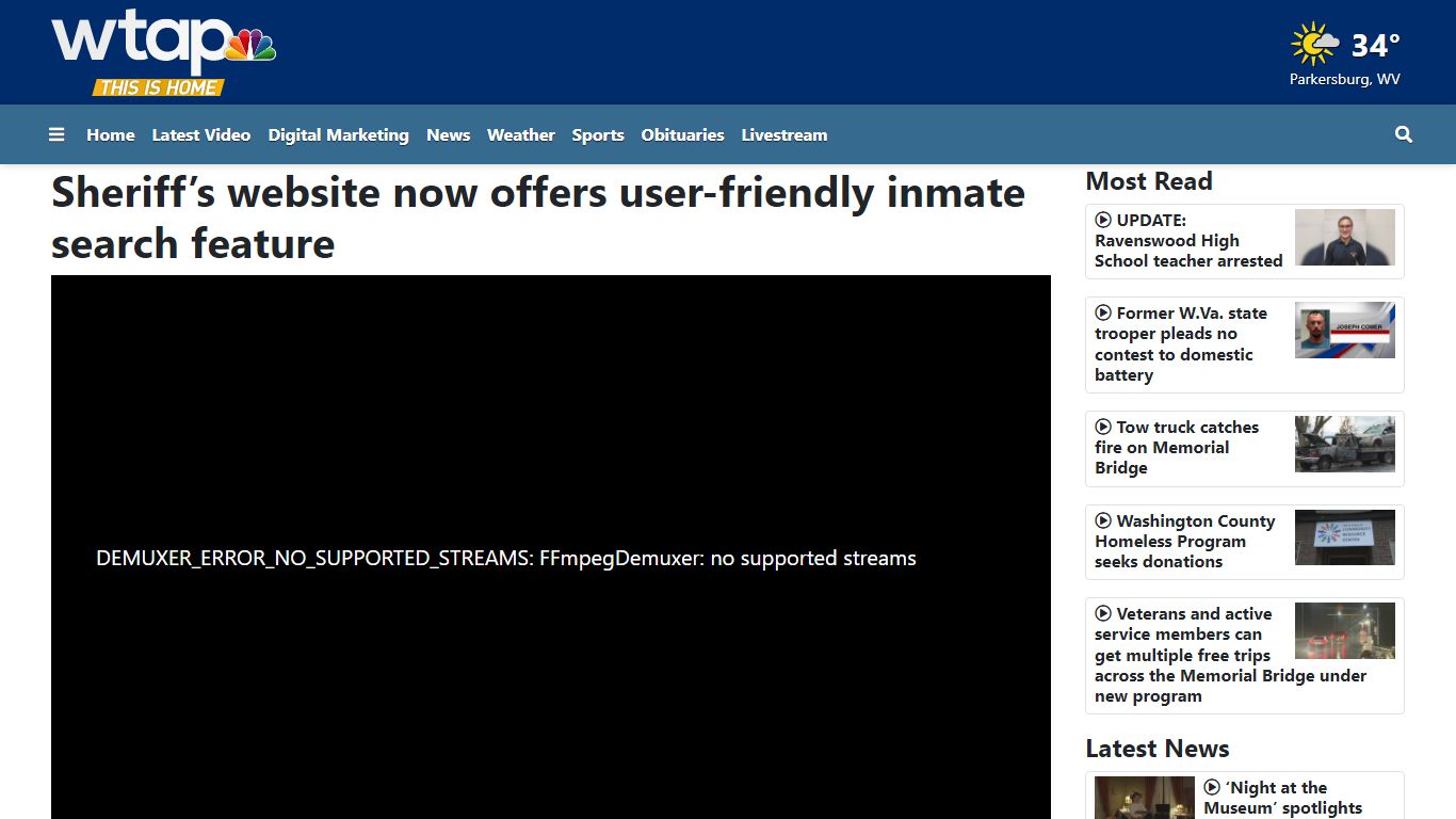 Sheriff’s website now offers user-friendly inmate search feature - WTAP