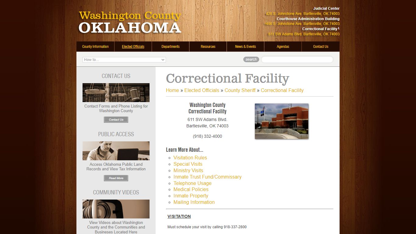 Correctional Facility | Washington County | Oklahoma