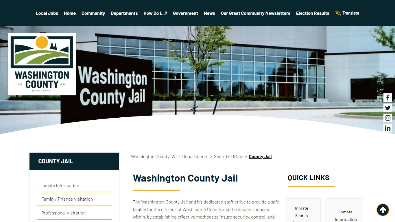 County Jail - Washington County, WI