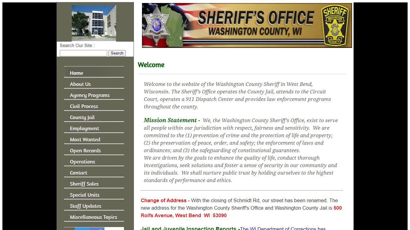 Washington Co Sheriff Home Page