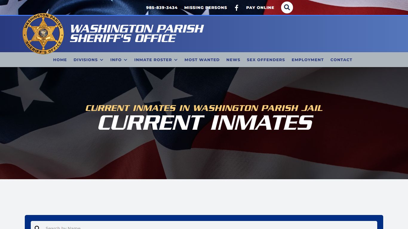 Current Inmates | Washington Parish Sheriff's Office