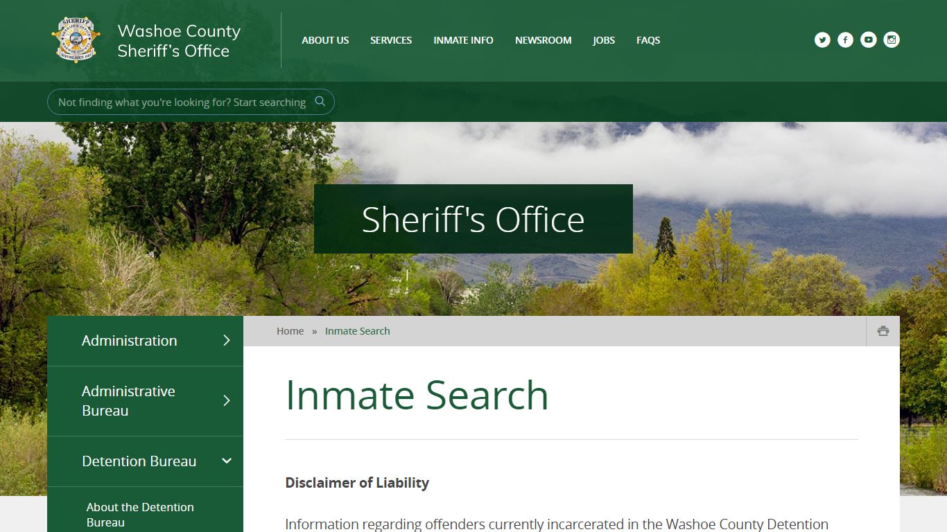 Inmate Search - Washoe County Sheriff's Office