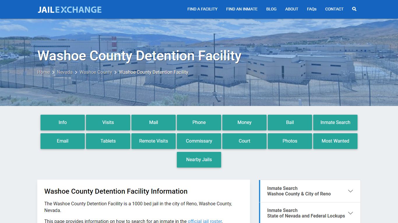 Washoe County Detention Facility - Jail Exchange