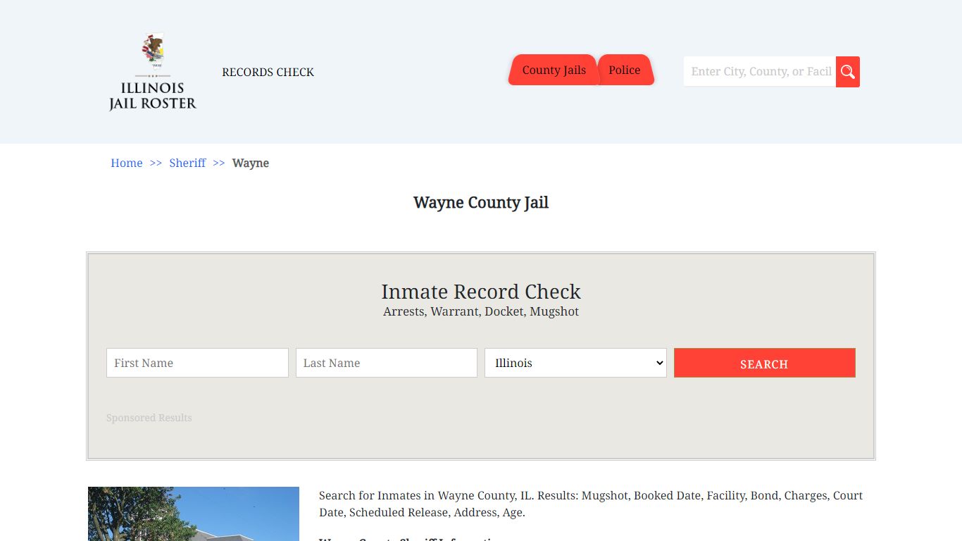 Wayne County Jail | Jail Roster Search
