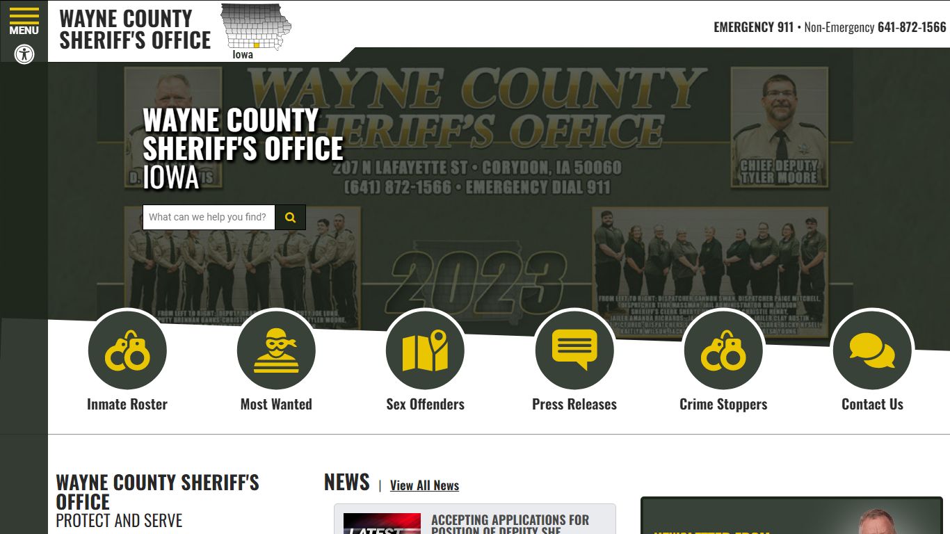 Wayne County Iowa Sheriff's Office