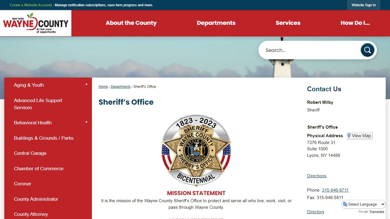Sheriff’s Office | Wayne County, NY