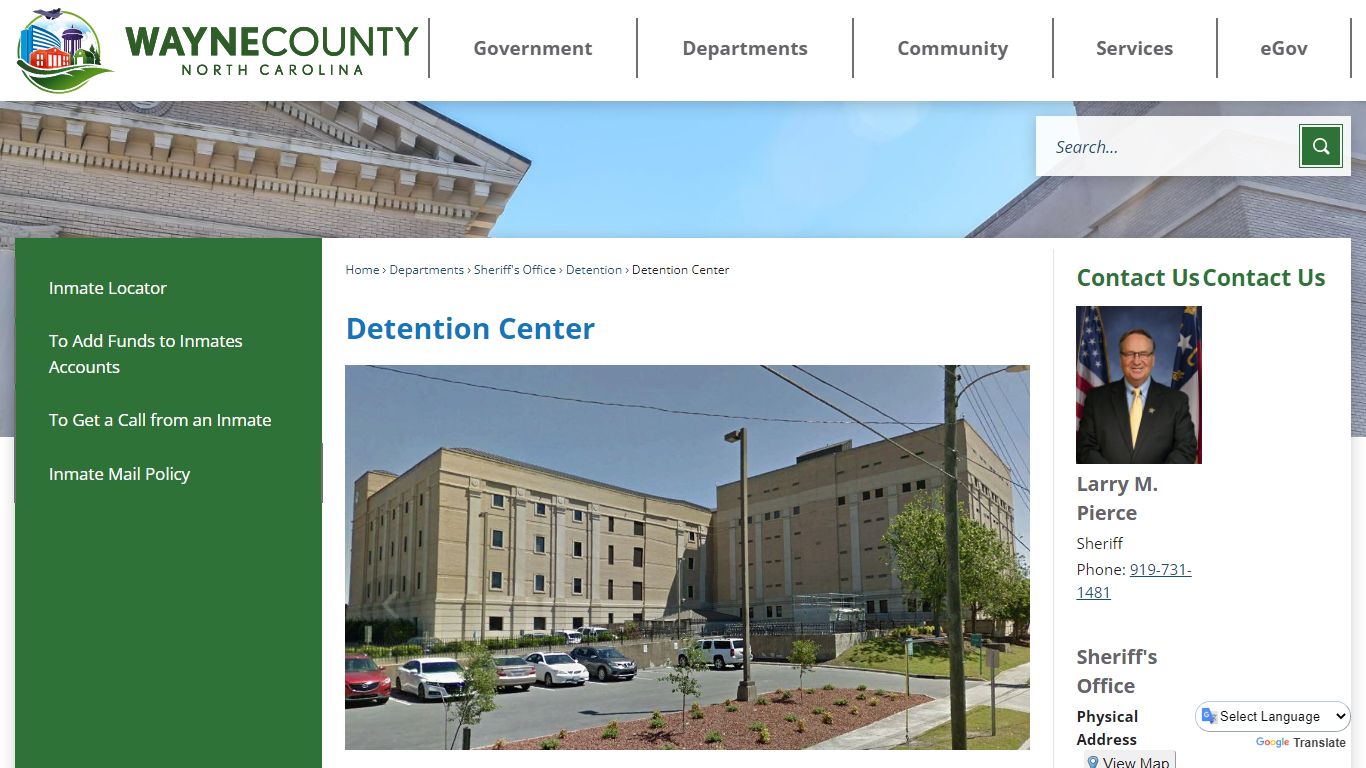 Detention Center | Wayne County, NC