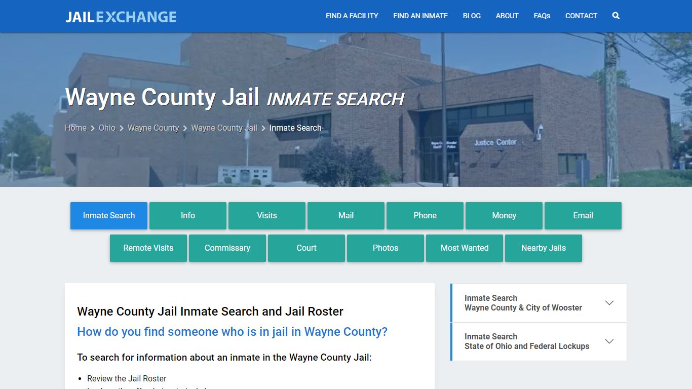 Wayne County Jail Inmate Search - Jail Exchange