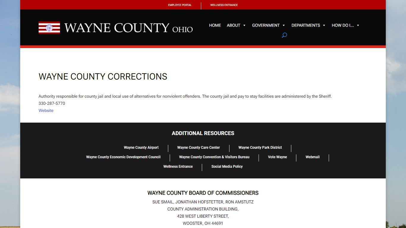 WAYNE COUNTY CORRECTIONS | Wayne County Ohio
