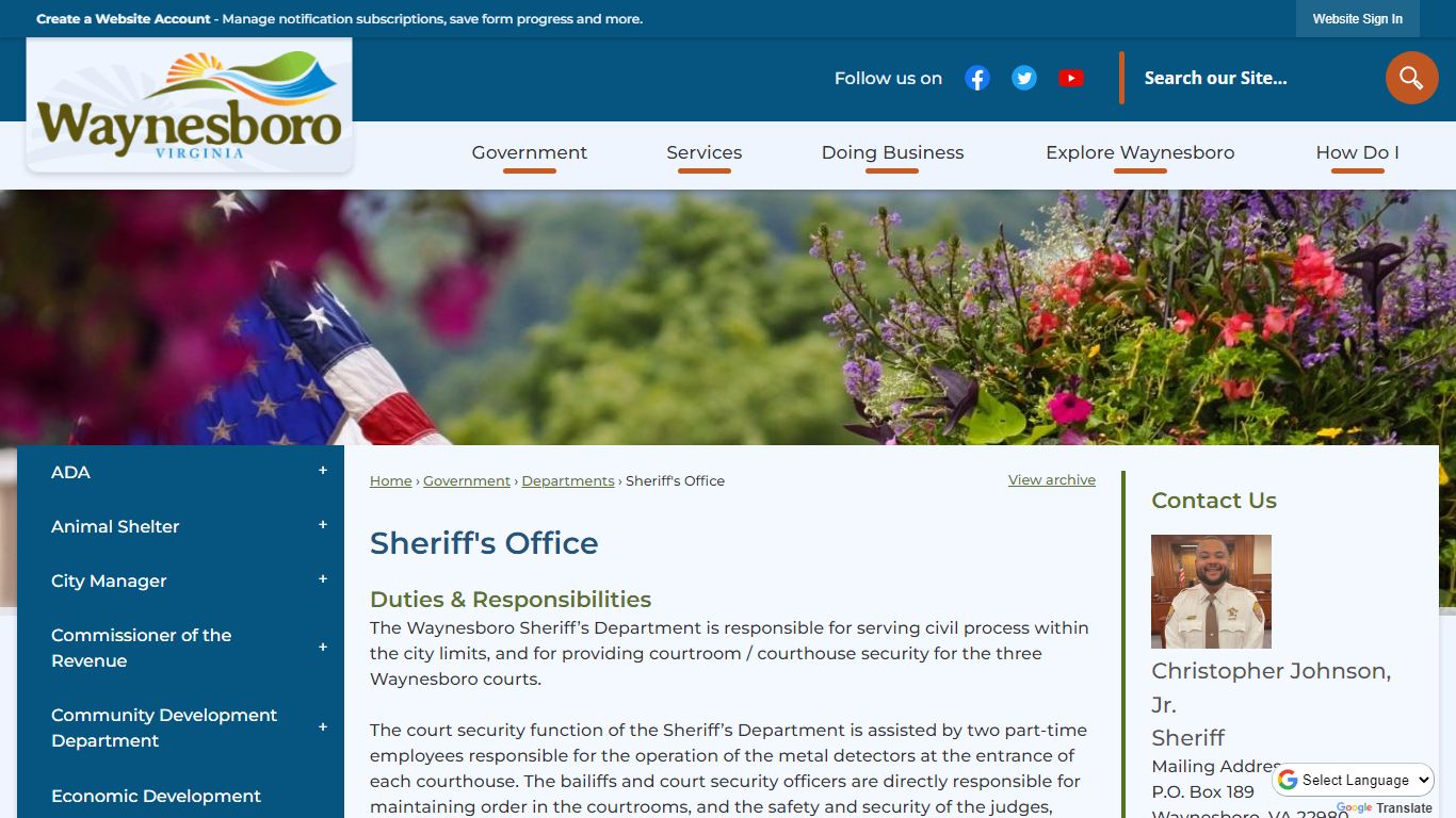 Sheriff's Office | Waynesboro, VA - Official Website
