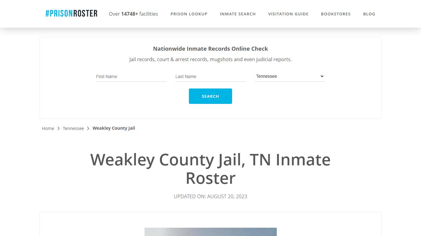 Weakley County Jail, TN Inmate Roster - Prisonroster