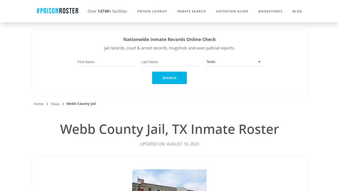 Webb County Jail, TX Inmate Roster - Prisonroster