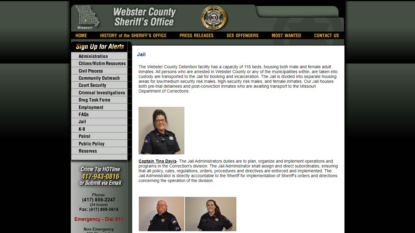 Jail - Webster County Sheriff MO