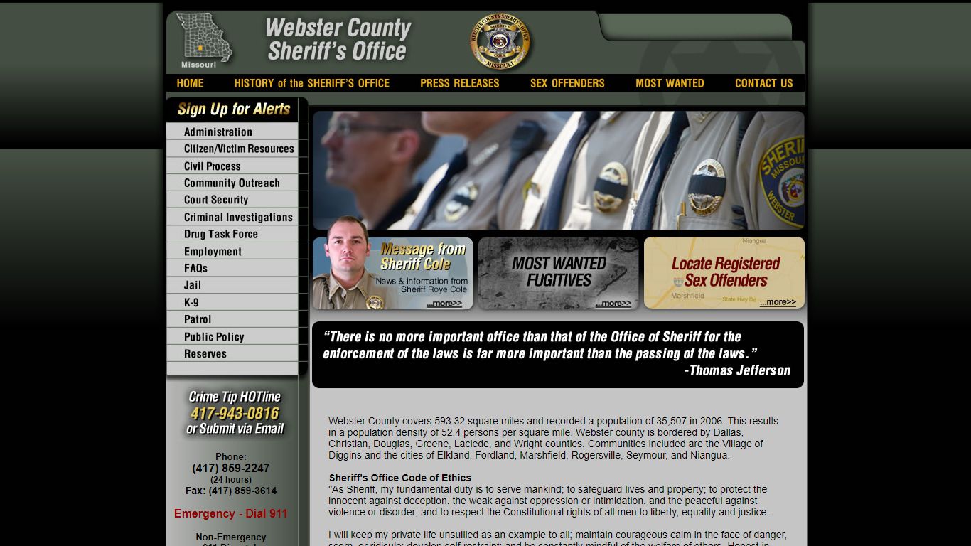 Webster County Missouri Sheriff's Office