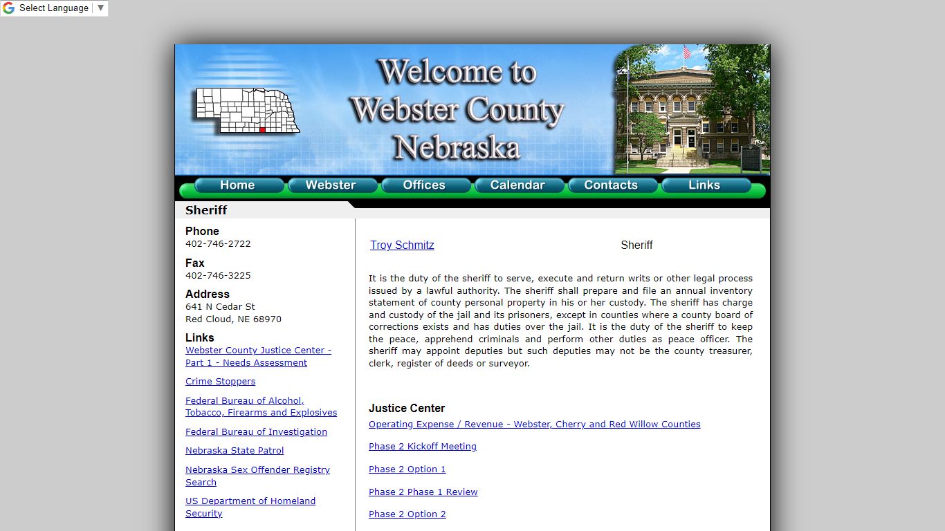Webster County Sheriff - co.webster.ne.us