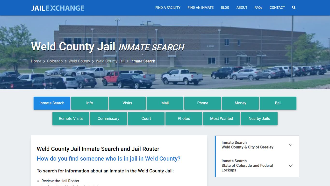 Inmate Search: Roster & Mugshots - Weld County Jail, CO