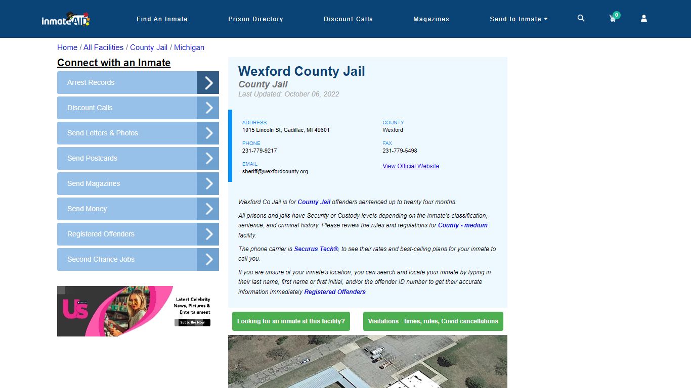 Wexford County Jail - Inmate Locator - Cadillac, MI
