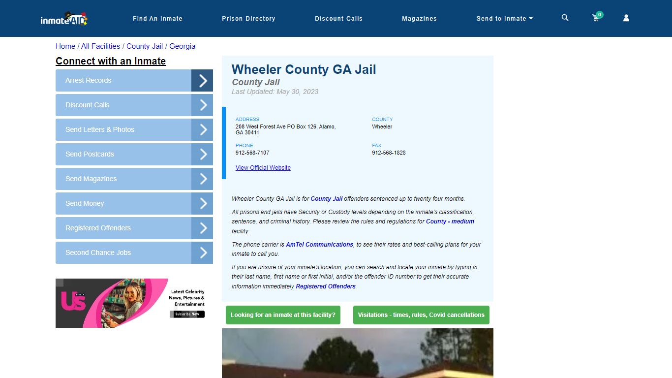 Wheeler County GA Jail - Inmate Locator - Alamo, GA