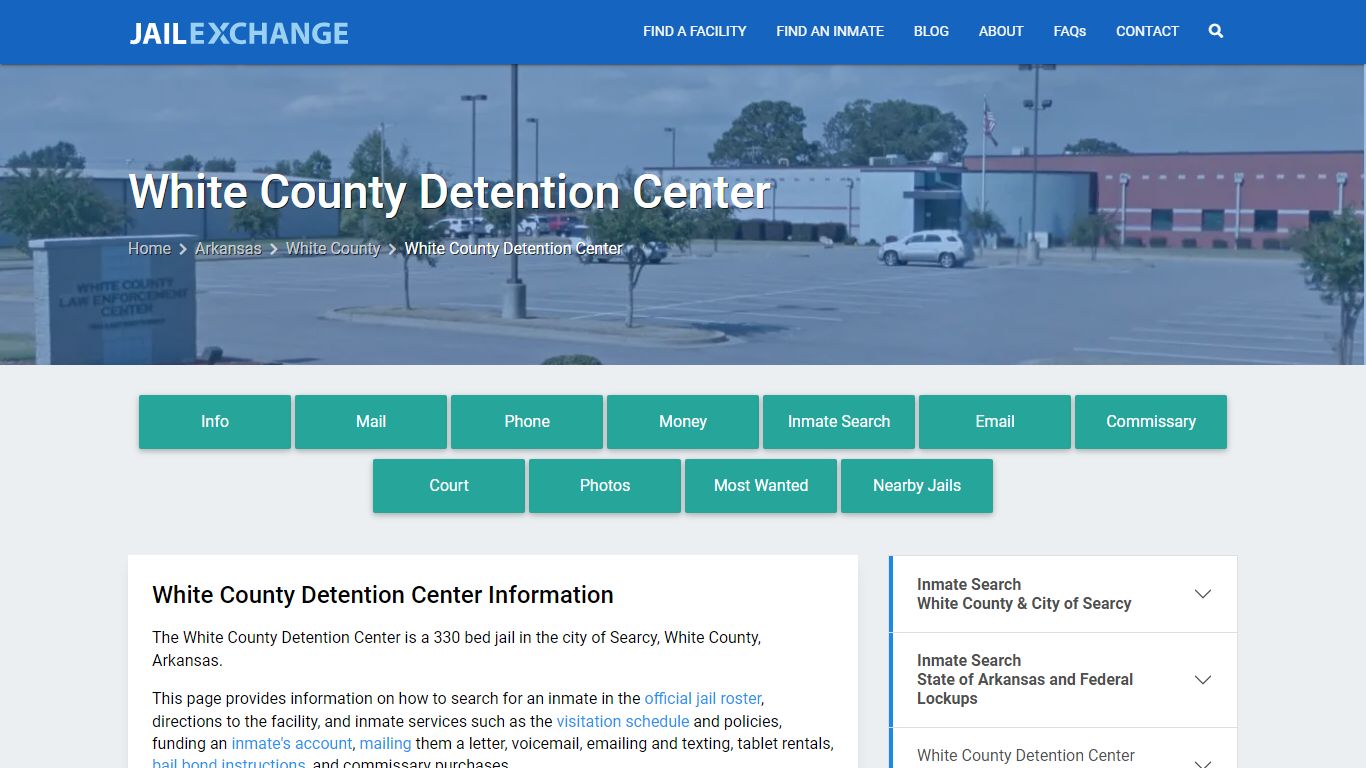 White County Detention Center, AR Inmate Search, Information