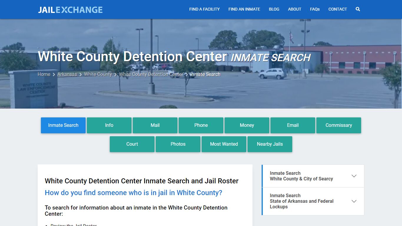 White County Detention Center Inmate Search - Jail Exchange