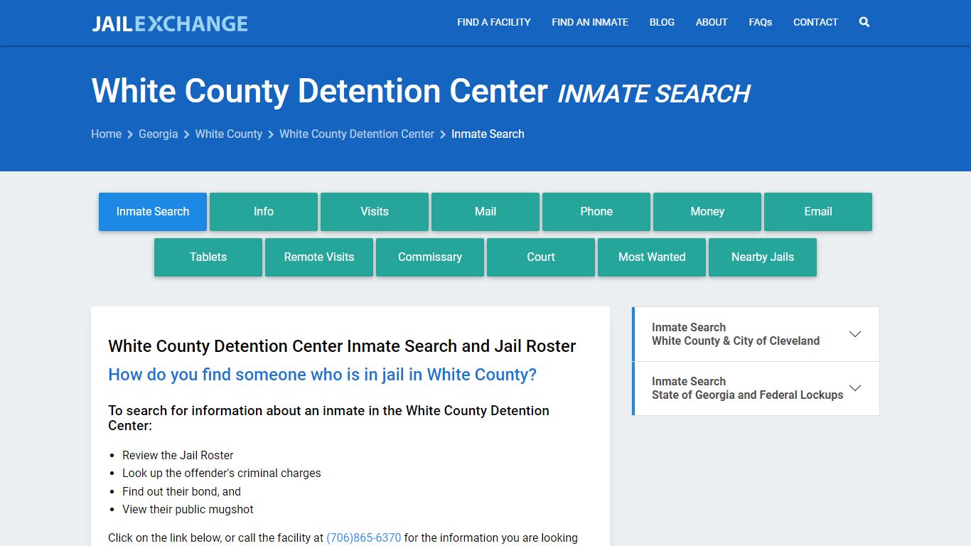 White County Detention Center Inmate Search - Jail Exchange
