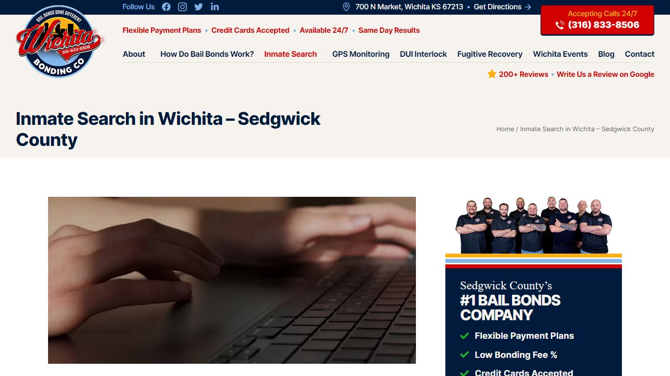 Inmate Search in Wichita and Sedgwick County