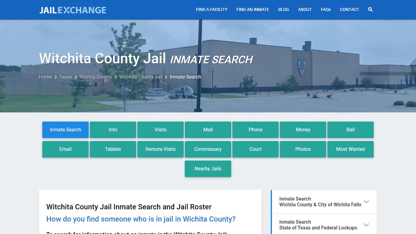 Inmate Search: Roster & Mugshots - Witchita County Jail, TX