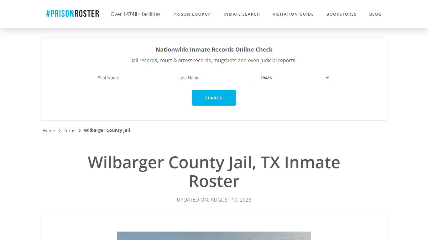 Wilbarger County Jail, TX Inmate Roster - Prisonroster