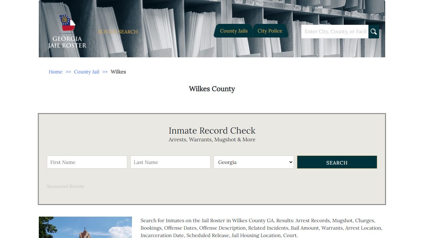 Wilkes County | Georgia Jail Inmate Search