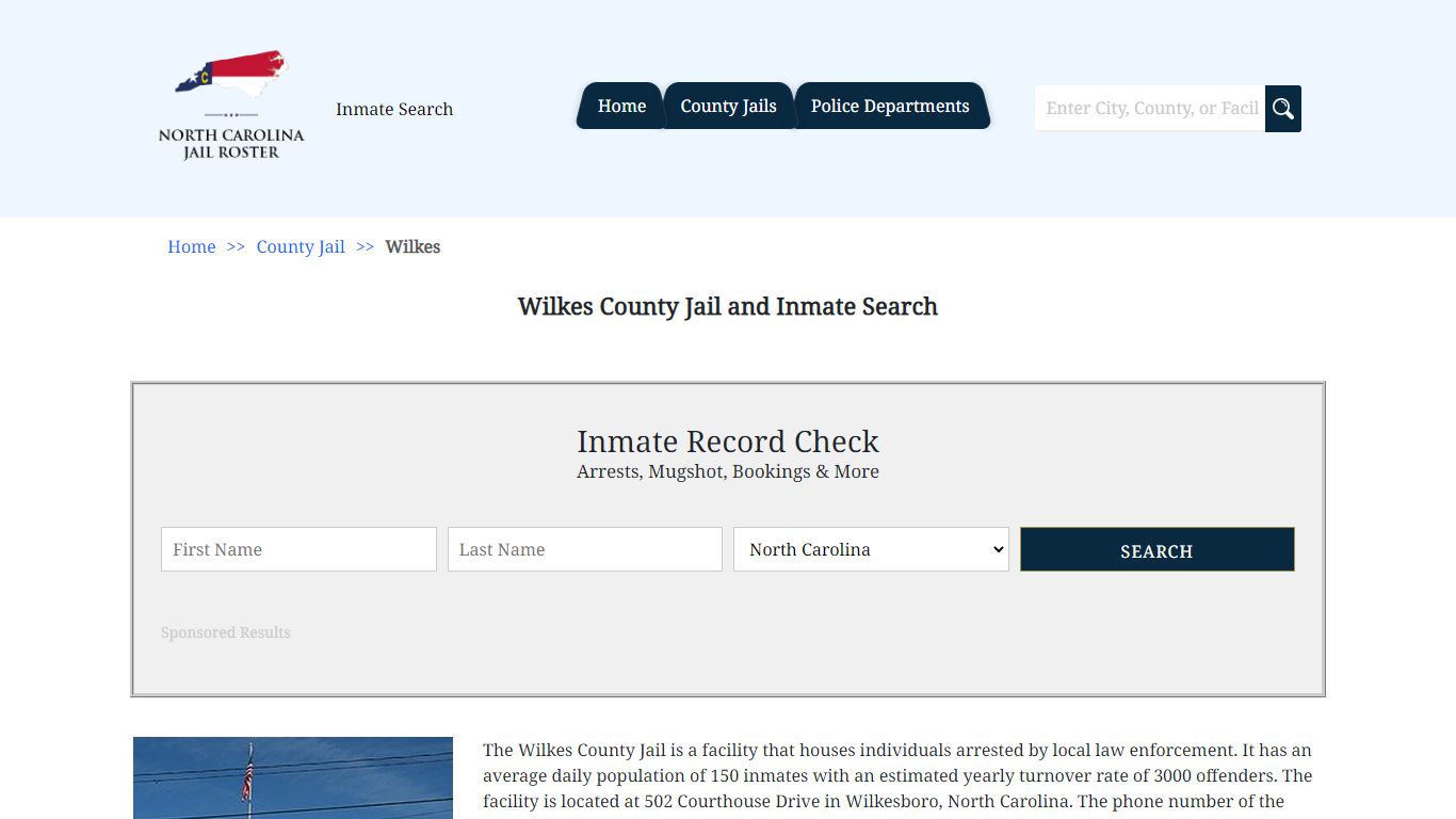 Wilkes County Jail and Inmate Search | North Carolina Jail Roster