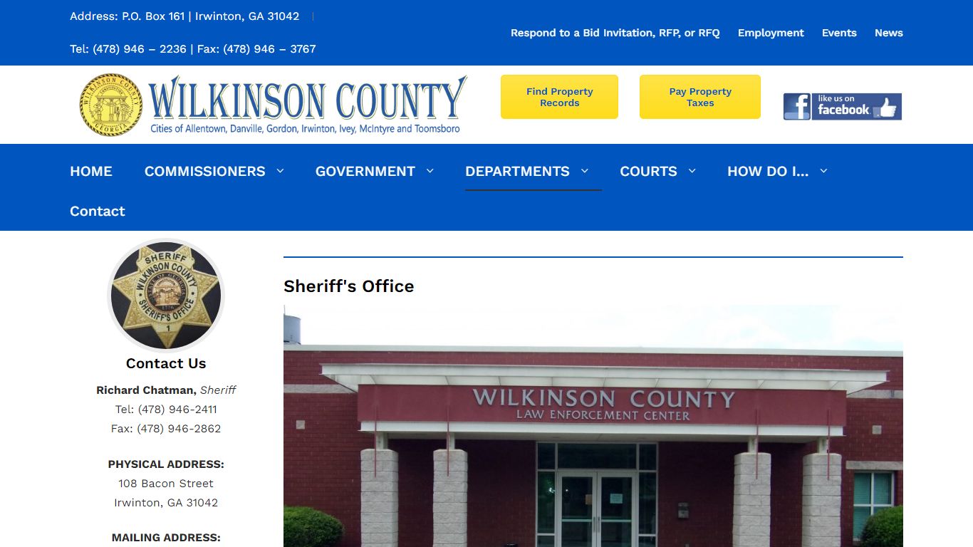 Sheriff’s Office – Wilkinson County