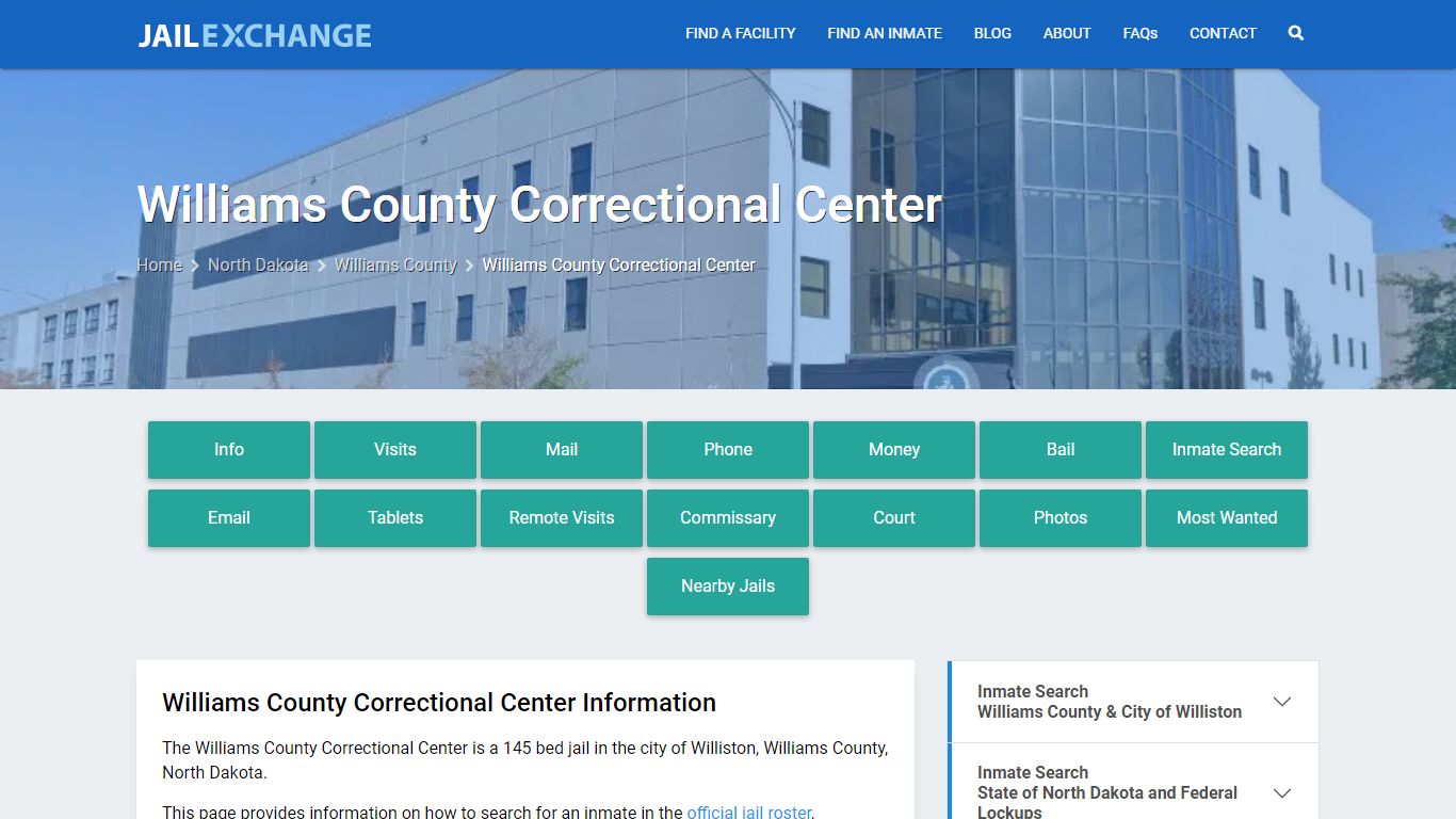 Williams County Correctional Center - Jail Exchange