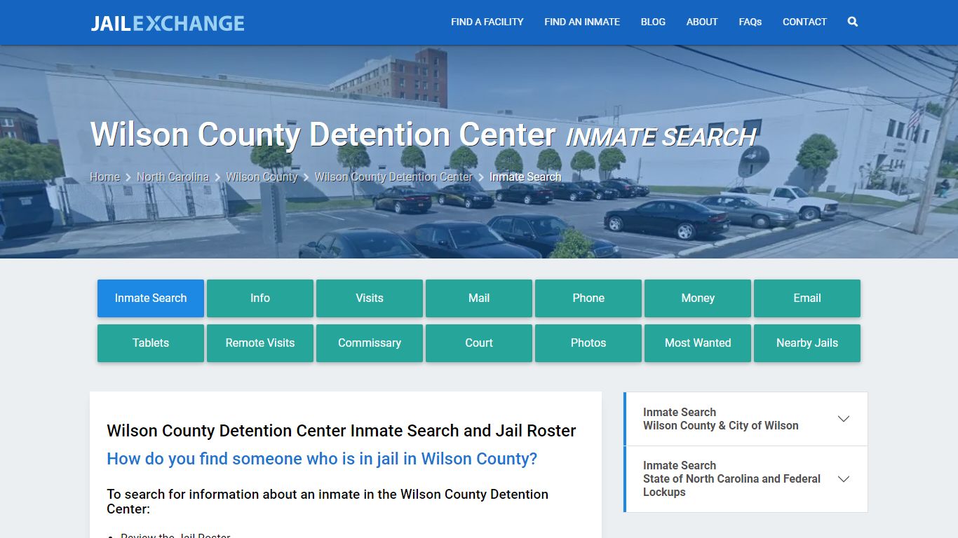 Wilson County Detention Center Inmate Search - Jail Exchange