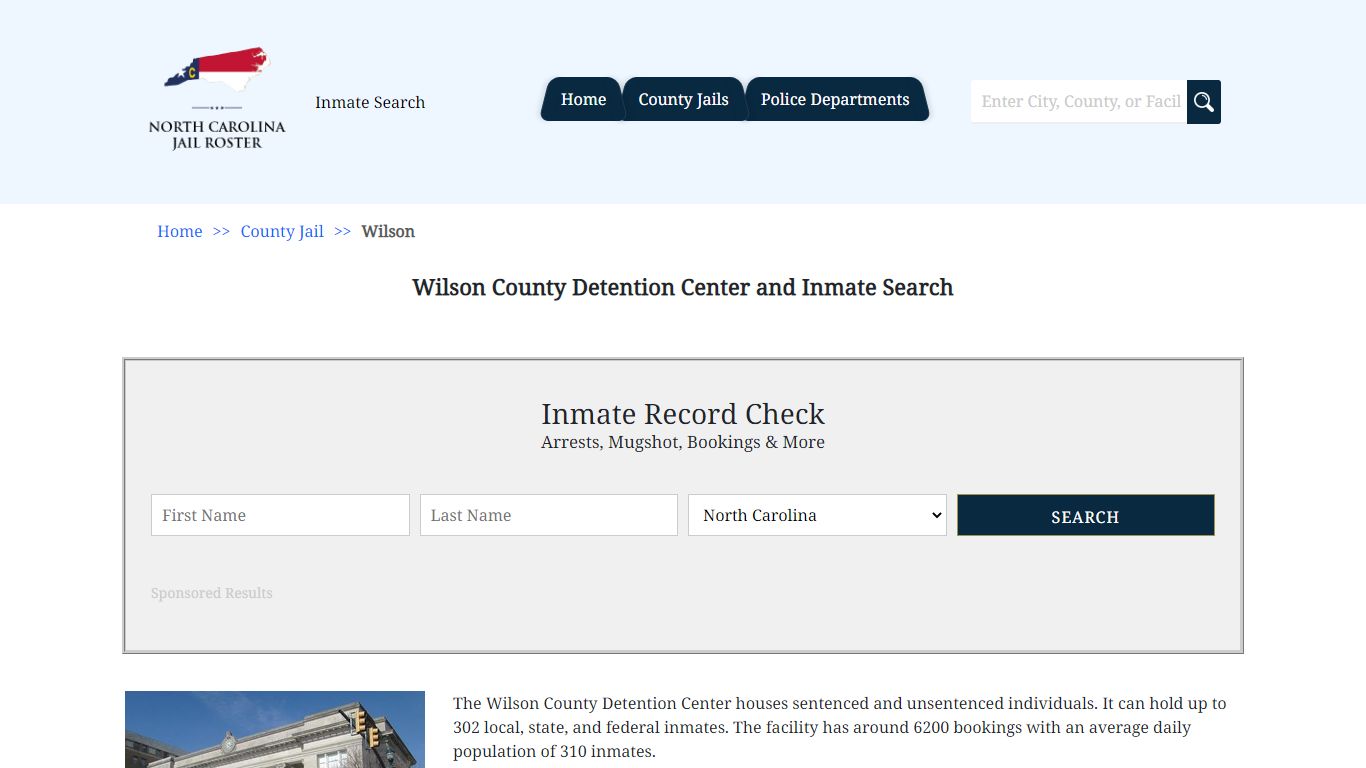 Wilson County Detention Center and Inmate Search | North Carolina Jail ...