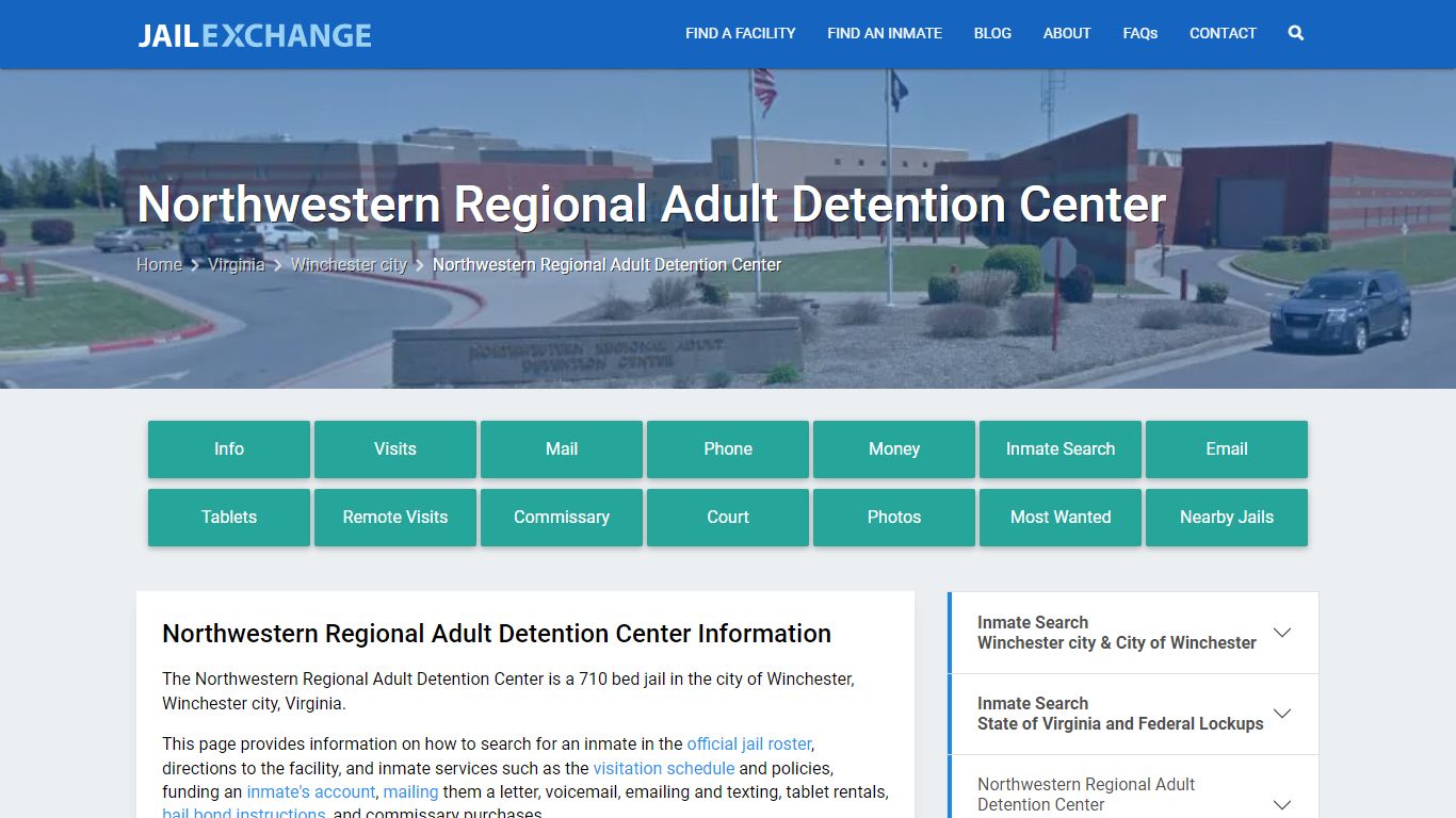 Northwestern Regional Adult Detention Center - Jail Exchange