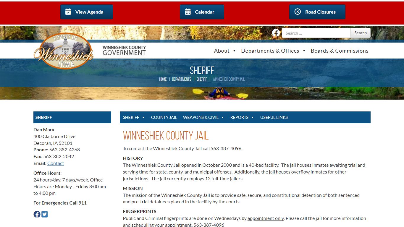 Winneshiek County Jail - Winneshiek County