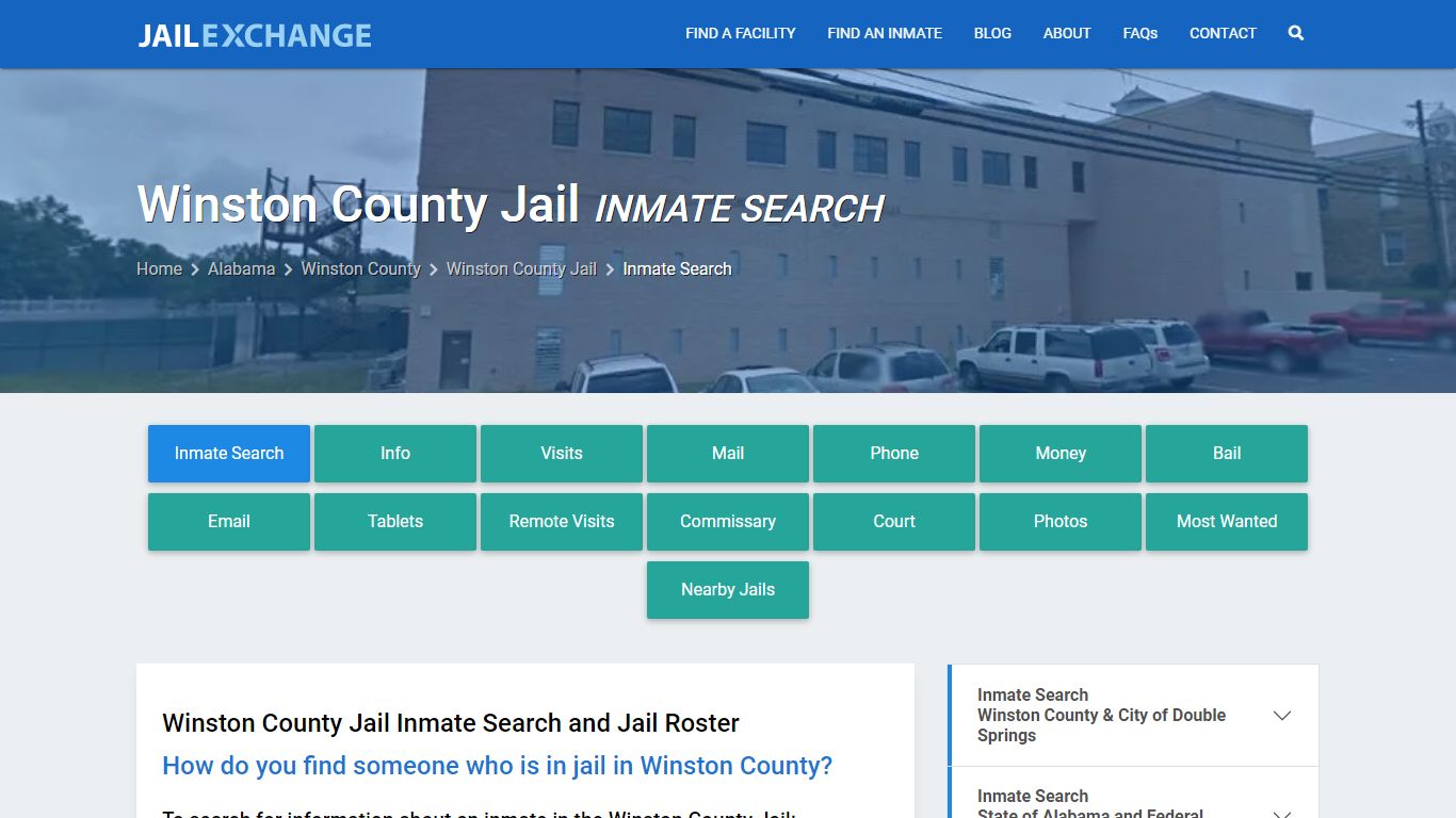 Inmate Search: Roster & Mugshots - Winston County Jail, AL