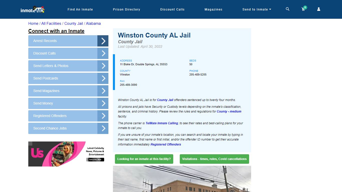 Winston County AL Jail - Inmate Locator - Double Springs, AL