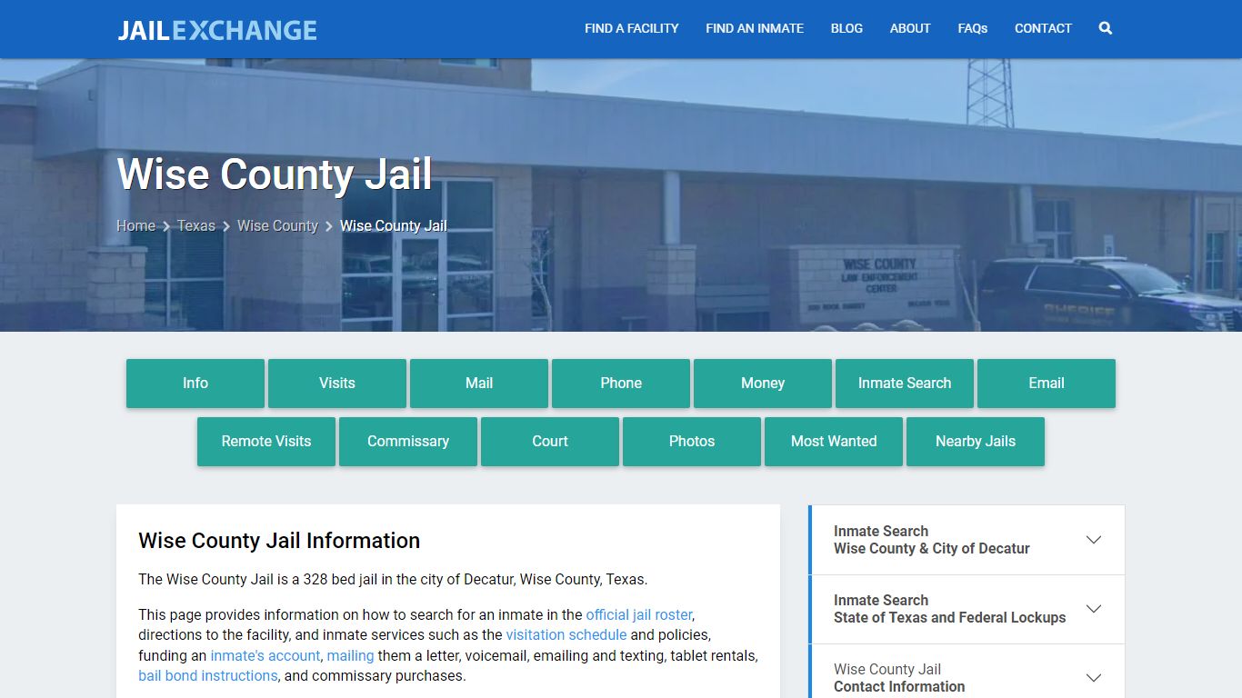 Wise County Jail, TX Inmate Search, Information
