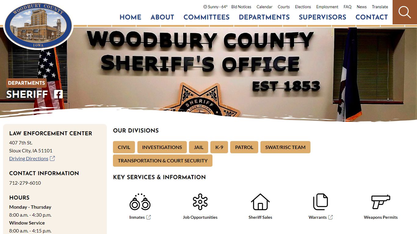 Sheriff - Woodbury County Government - Iowa